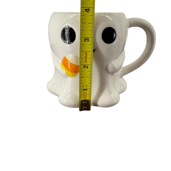 Halloween Smiling Ghost Candy Corn Ceramic Mug Jack O' Lantern Lane READ FLAW! - Picture 10 of 11